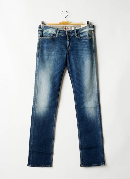 Blugi cu croială dreaptă albastru REPLAY femeie