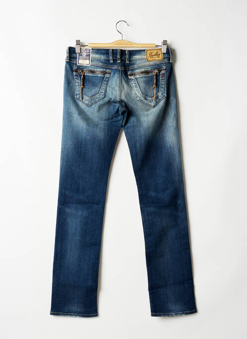 Blugi cu croială dreaptă albastru REPLAY femeie