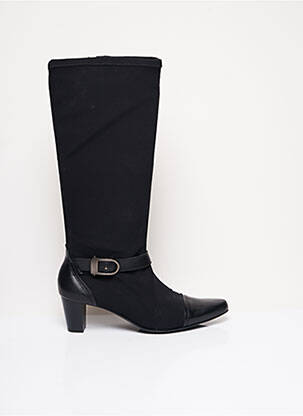 Cizme material neted toc de 4 la 6 cm negru ARTIKA SOFT femeie