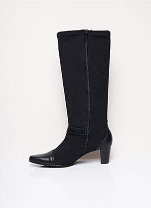 Cizme material neted toc de 4 la 6 cm negru ARTIKA SOFT femeie