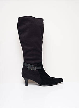 Cizme material neted toc de 4 la 6 cm negru HASLEY femeie