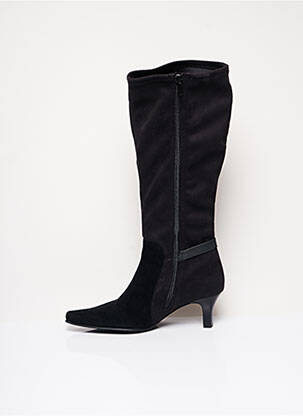 Cizme material neted toc de 4 la 6 cm negru HASLEY femeie