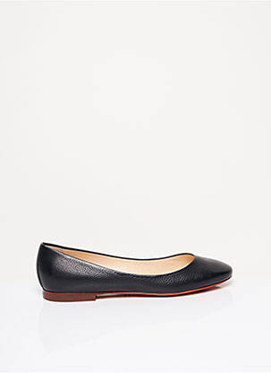 Balerine material neted toc plat până la 3 cm negru SANTONI femeie