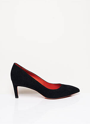 Pantofi cu toc nubuc toc de 4 la 6 cm negru SANTONI femeie