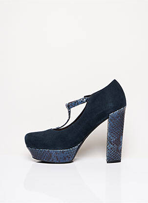 Pantofi cu toc închidere cu buclă(e) toc înalt de 10cm și mai mult albastru TOSCA BLU SHOES femeie