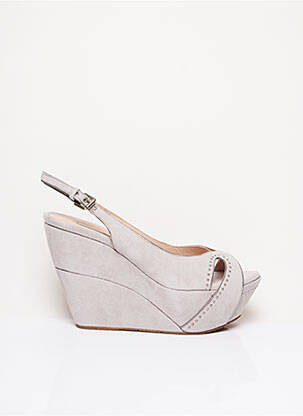 Sandale/Pantofi decupați gri PURA LOPEZ femeie