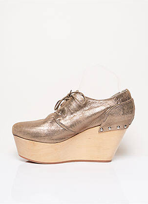 Botine/ghete material neted toc de 7 la 9 cm bej VIC MATIE femeie