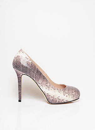 Pantofi cu toc bej GAIA D'ESTE femeie