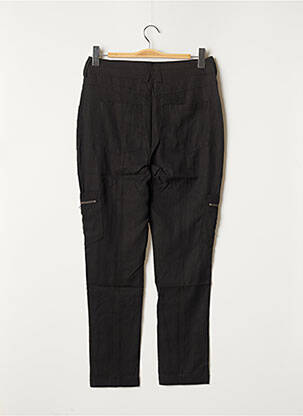 Pantalon drept talie cu cleme talie înaltă negru OBJECT femeie