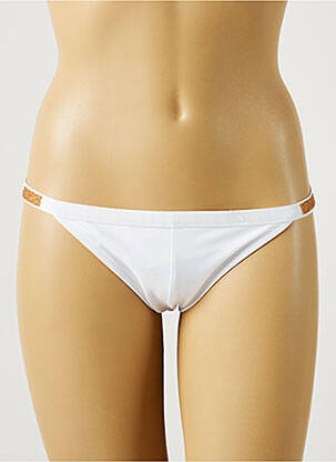 Chiloți de baie efect material satinat bikini alb VANITY FAIR femeie