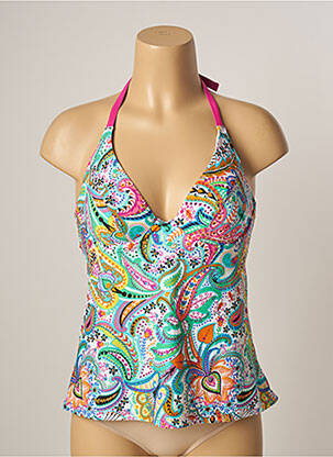 Top de baie imprimeu paisley albastru BESTFORM femeie