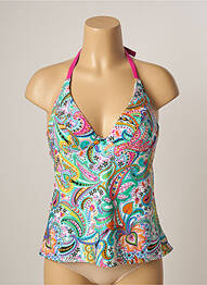 Top de baie imprimeu paisley albastru BESTFORM femeie