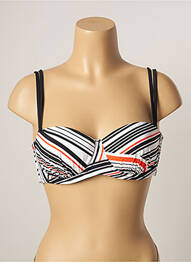 Sutien de costum de baie elasticitate sutien balconet cu decolteu înalt alb BELCOR femme