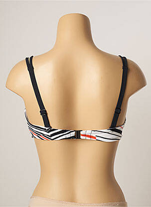 Sutien de costum de baie elasticitate sutien balconet cu decolteu înalt alb BELCOR femeie