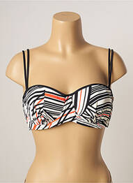 Sutien de costum de baie elasticitate sutien balconet cu decolteu înalt alb BELCOR femme
