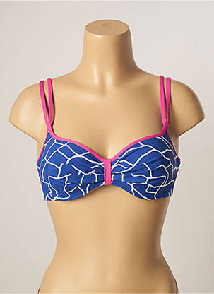 Sutien de costum de baie elasticitate top sutien modelat albastru BELCOR femeie
