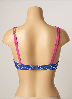 Sutien de costum de baie elasticitate top sutien modelat albastru BELCOR femeie