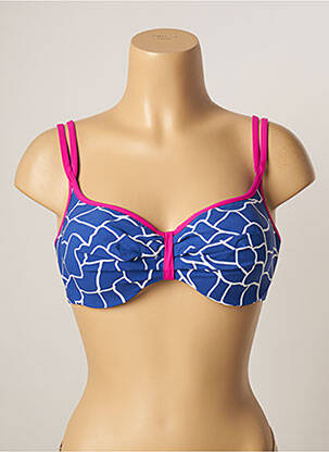 Sutien de costum de baie elasticitate top sutien modelat albastru BELCOR femeie