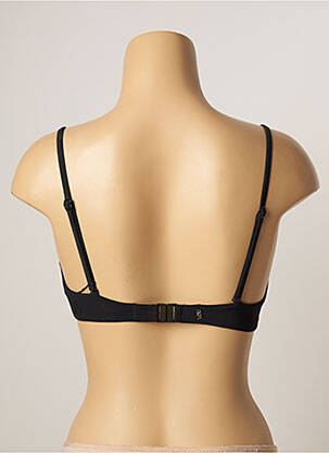 Sutien de costum de baie elasticitate sutien balconet cu decolteu înalt negru LOU femeie