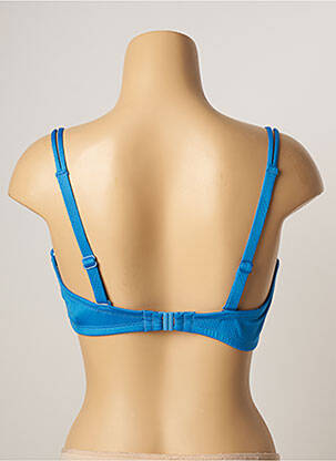 Sutien de costum de baie elasticitate sutien balconet cu decolteu înalt albastru BELCOR femeie