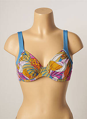 Sutien de costum de baie elasticitate albastru BELCOR femeie