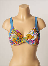 Sutien de costum de baie elasticitate albastru BELCOR femme
