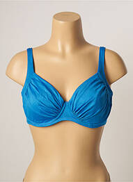 Sutien de costum de baie elasticitate sutien cupe întregi cu decolteu înalt albastru BELCOR femme
