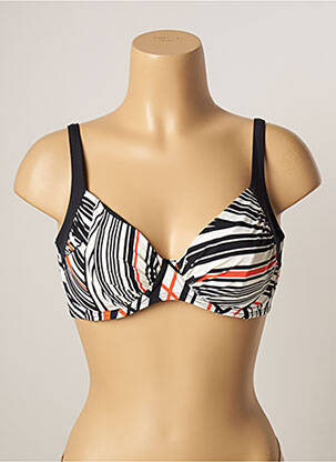 Sutien de costum de baie elasticitate sutien cupe întregi cu decolteu înalt alb BELCOR femme