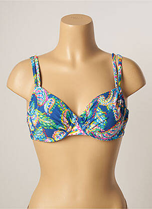 Sutien de costum de baie elasticitate albastru BELCOR femeie