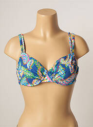 Sutien de costum de baie elasticitate albastru BELCOR femme
