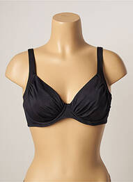 Sutien de costum de baie elasticitate sutien cupe întregi cu decolteu înalt negru BELCOR femme