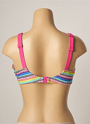 Sutien de costum de baie elasticitate sutien cupe întregi cu decolteu înalt albastru BESTFORM femeie