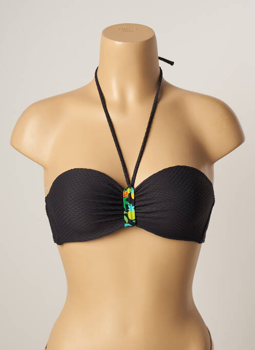 Sutien de costum de baie elasticitate top sutien modelat negru VARIANCE femme