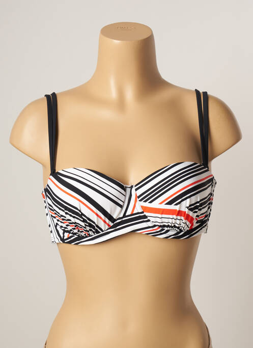 Sutien de costum de baie elasticitate sutien balconet cu decolteu înalt alb BELCOR femme