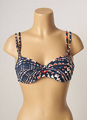 Sutien de costum de baie elasticitate top sutien modelat albastru BELCOR femeie