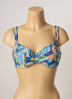 Sutien de costum de baie elasticitate top sutien modelat albastru BELCOR femeie