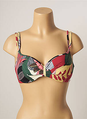 Sutien de costum de baie elasticitate top sutien modelat bej BELCOR femeie