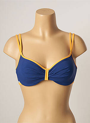 Sutien de costum de baie elasticitate top sutien modelat albastru BELCOR femeie
