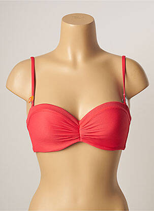 Sutien de costum de baie elasticitate top bentiță roz CHERRY BEACH femeie