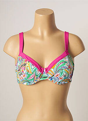 Sutien de costum de baie elasticitate sutien cupe întregi cu decolteu înalt verde BESTFORM femeie