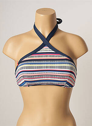 Sutien de costum de baie elasticitate top sutien modelat albastru VARIANCE femme