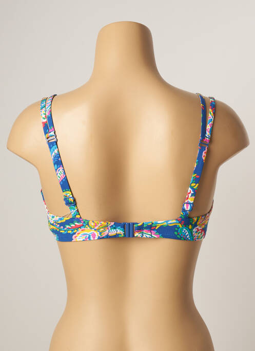 Sutien de costum de baie elasticitate top sutien modelat albastru BELCOR femme