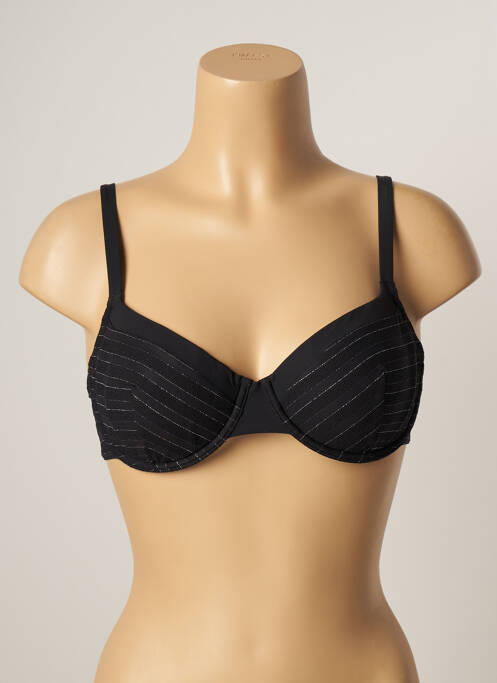 Sutien de costum de baie sutien cupe întregi cu decolteu înalt sutien cupe întregi cu decolteu înalt negru LOU femme