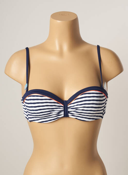 Sutien de costum de baie elasticitate top bentiță albastru CHERRY BEACH femme