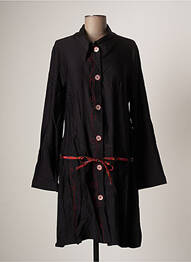 Rochie midi mâneci lungi mâneci lungi negru MADAME ZAZA OF MARSEILLE femme