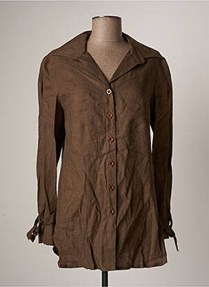 Tunică mâneci lungi maro PATRICK MENDES femeie