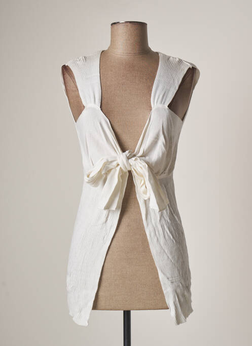 Vestă fără mâneci alb IN LOVE femeie