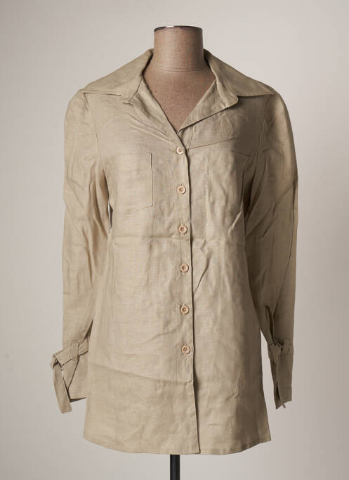 Tunică mâneci lungi bej PATRICK MENDES femeie