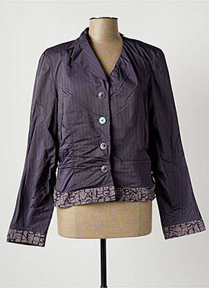 Jachete casual epoleți violet MADAME ZAZA OF MARSEILLE femeie
