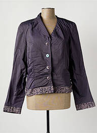 Jachete casual epoleți violet MADAME ZAZA OF MARSEILLE femeie